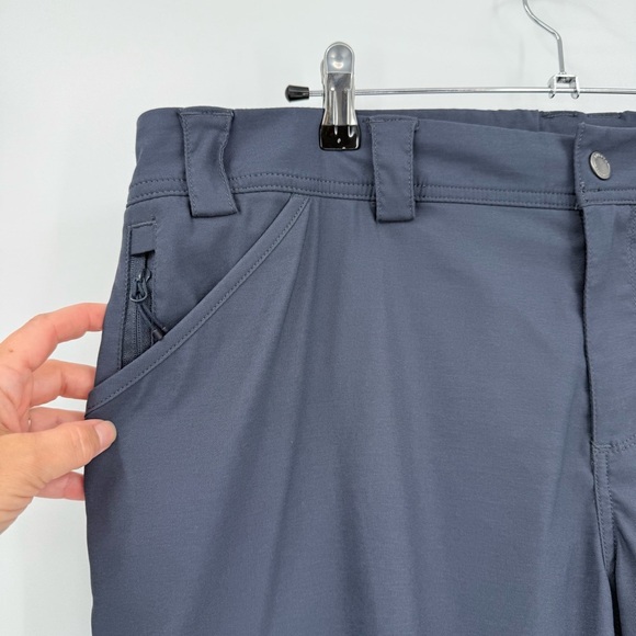 Duluth Trading Co. Women's Dry on the Fly Capris in Charcoal Gray Plus Size 18 - Picture 7 of 11